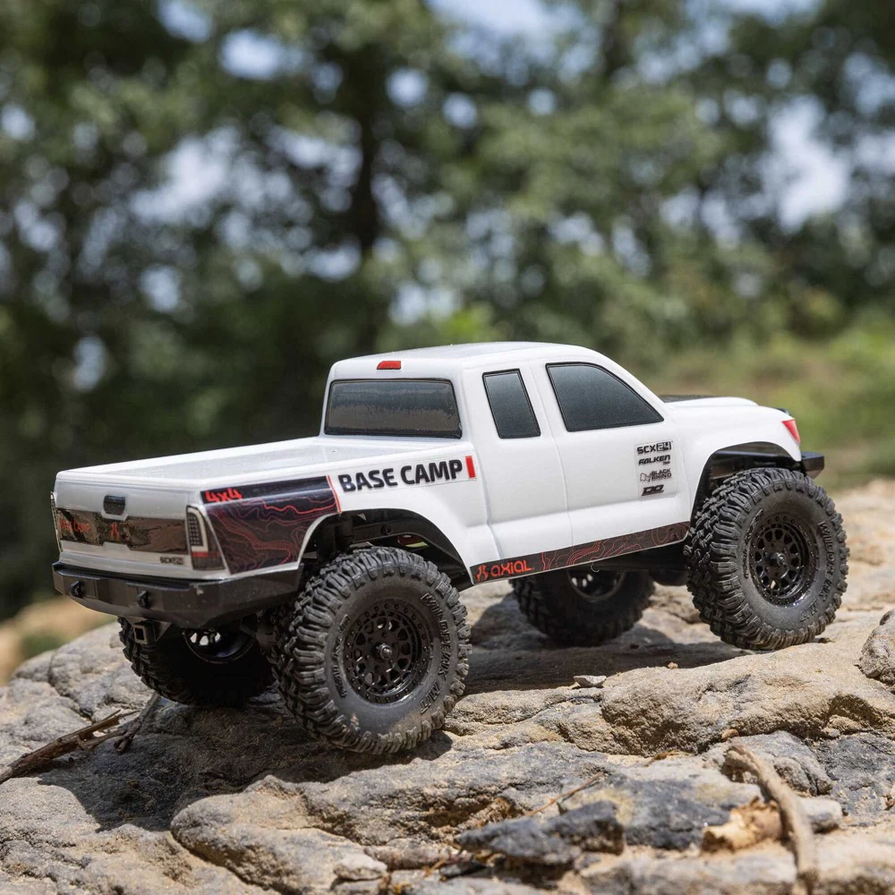 Axial 1/24 SCX24 Base Camp Rock RC Crawler (White) AXI-1219T1 - Image 14