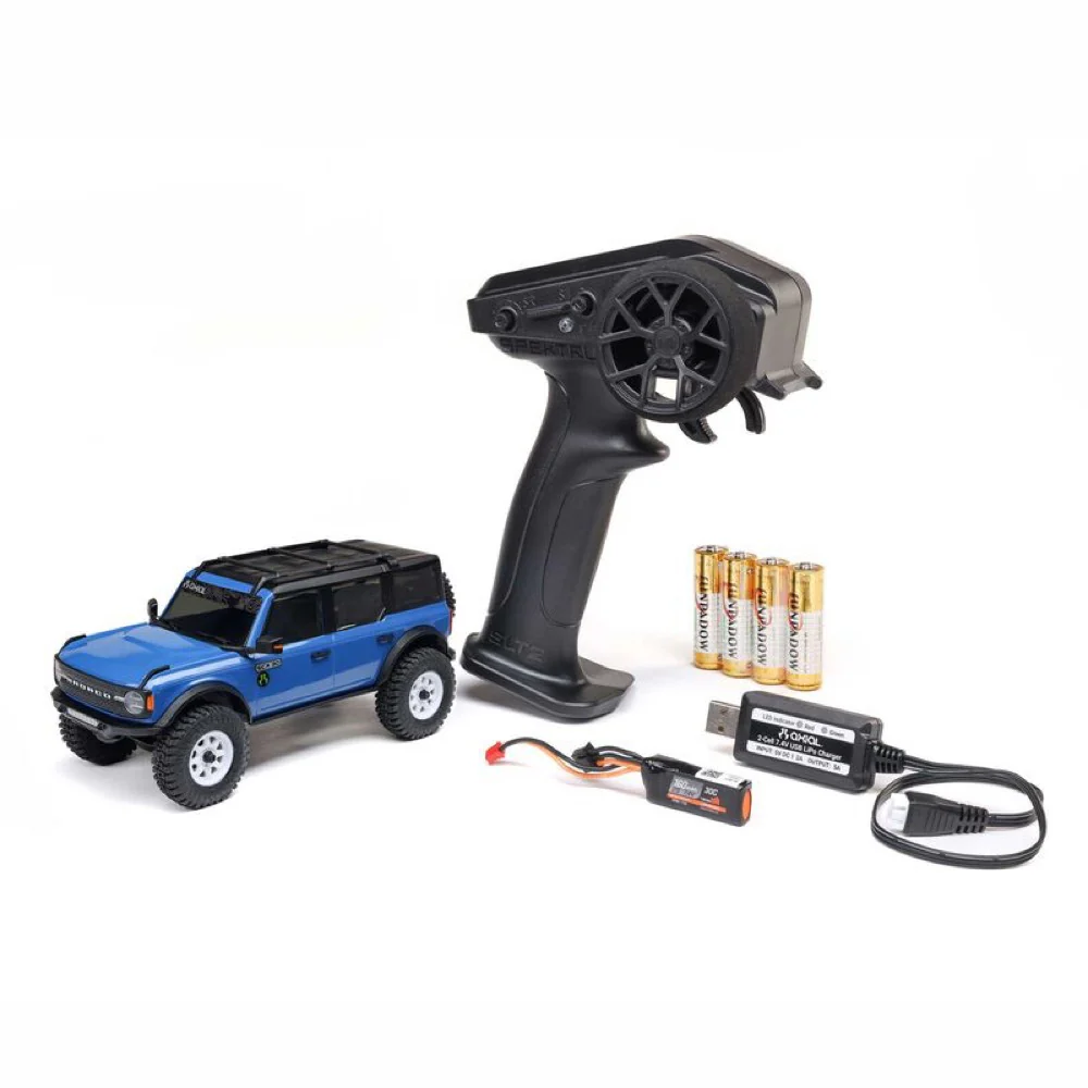 Axial 1/30 SCX30 Ford Bronco RC Rock Crawler (Blue) AXI-2048T1 - Image 2