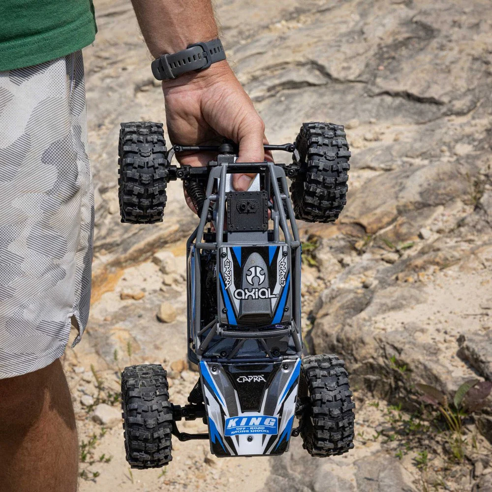 Axial AXI-1750T1 UTB18 Capra 1/18 4WS Rock Crawler RTR Blue - Image 13