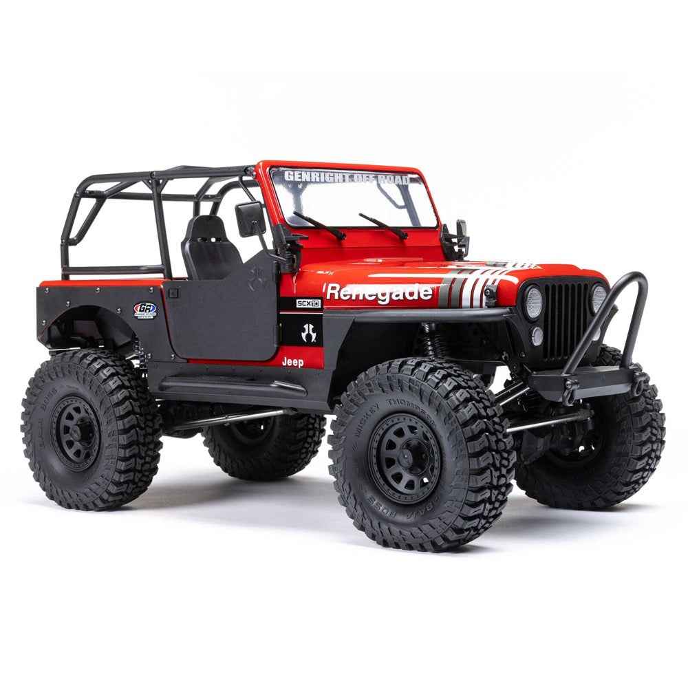 Axial 1/10 SCX10 III Jeep CJ-7 RC Crawler (Red) AXI03008V2T1 - Image 2