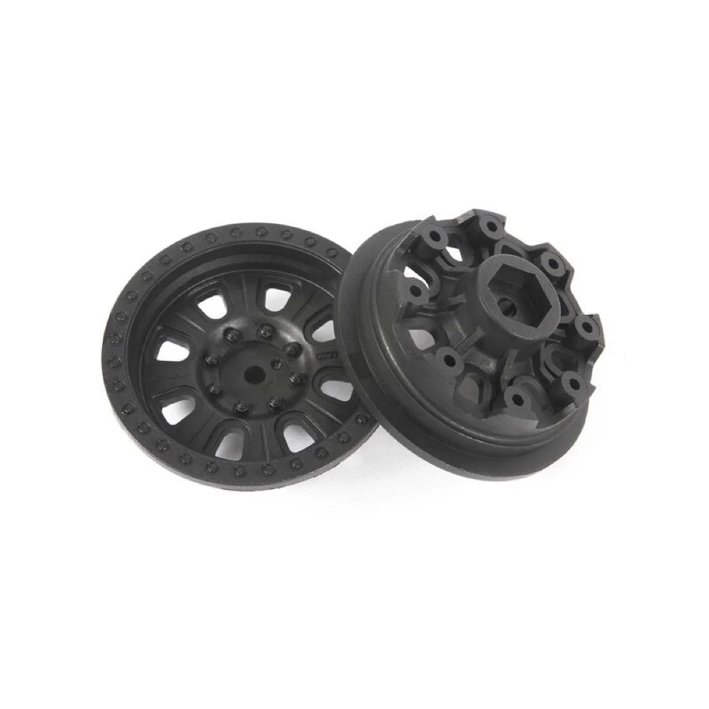 Axial AXI43004 1.9 3 Piece Raceline Monster Beadlock Wheels Black 2pcs - Image 3
