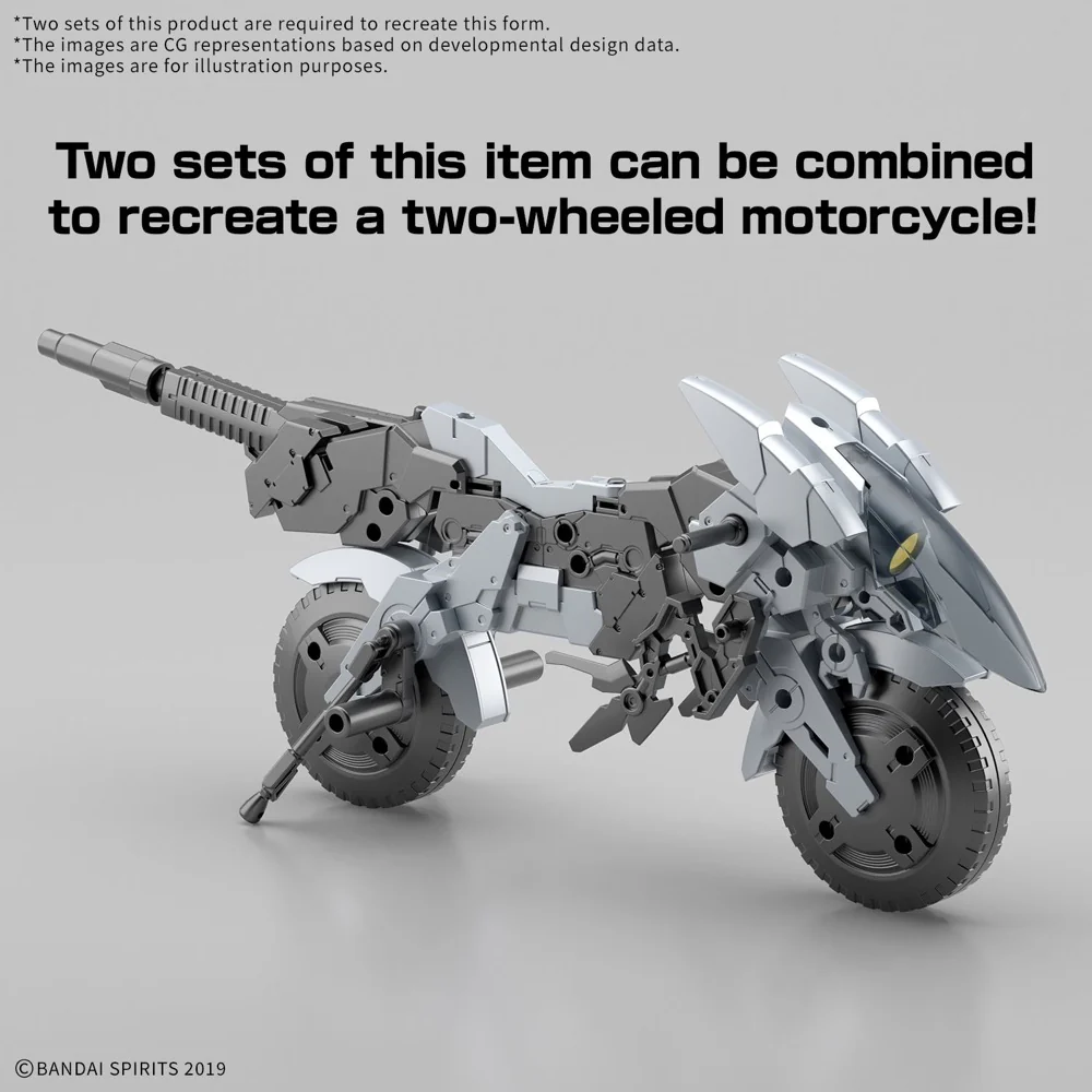 Bandai 5068352 30MM 1/144 Extended Armament Vehicle (Metal Cannon Bike Ver.) - Image 14