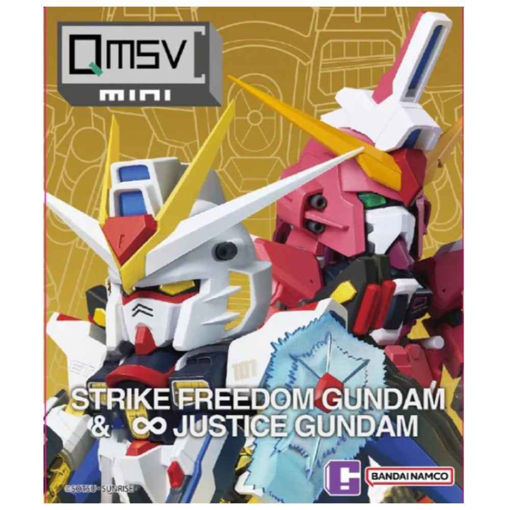 Bandai CT232176 QMSV Mini Strike Freedom Gundam & Infinite Justice Gundam - Image 5