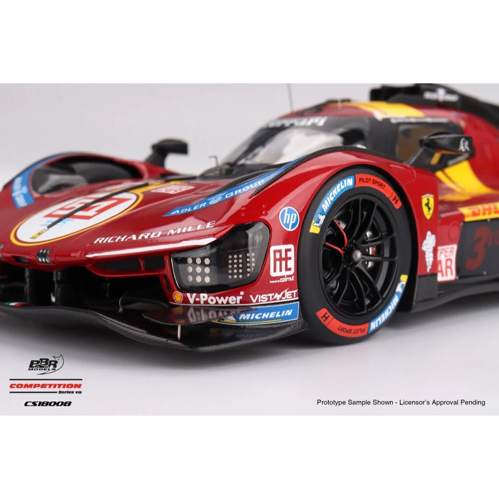 BBR CS18008 1/18 Ferrari 499P No.51 Ferrari AF Corse 2025 WEC Qatar 1812km 3rd Place - Image 4