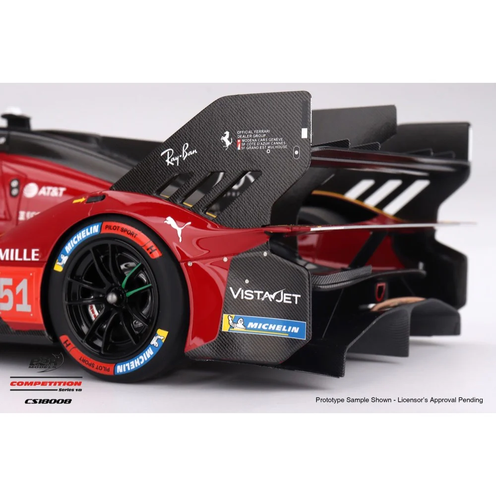 BBR CS18008 1/18 Ferrari 499P No.51 Ferrari AF Corse 2025 WEC Qatar 1812km 3rd Place - Image 5