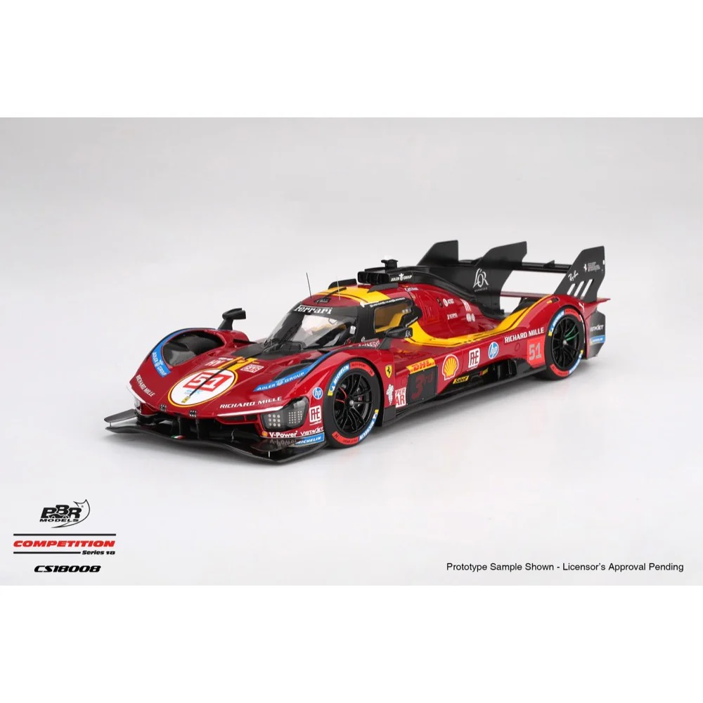 BBR CS18008 1/18 Ferrari 499P No.51 Ferrari AF Corse 2025 WEC Qatar 1812km 3rd Place - Image 7