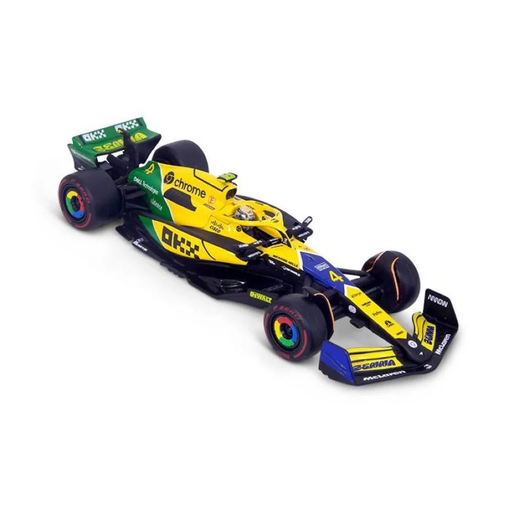 Bburago 01896 1/43 2024 McLaren F1 Senna Livery Driver No.81 Piastri with Helmet - Image 3