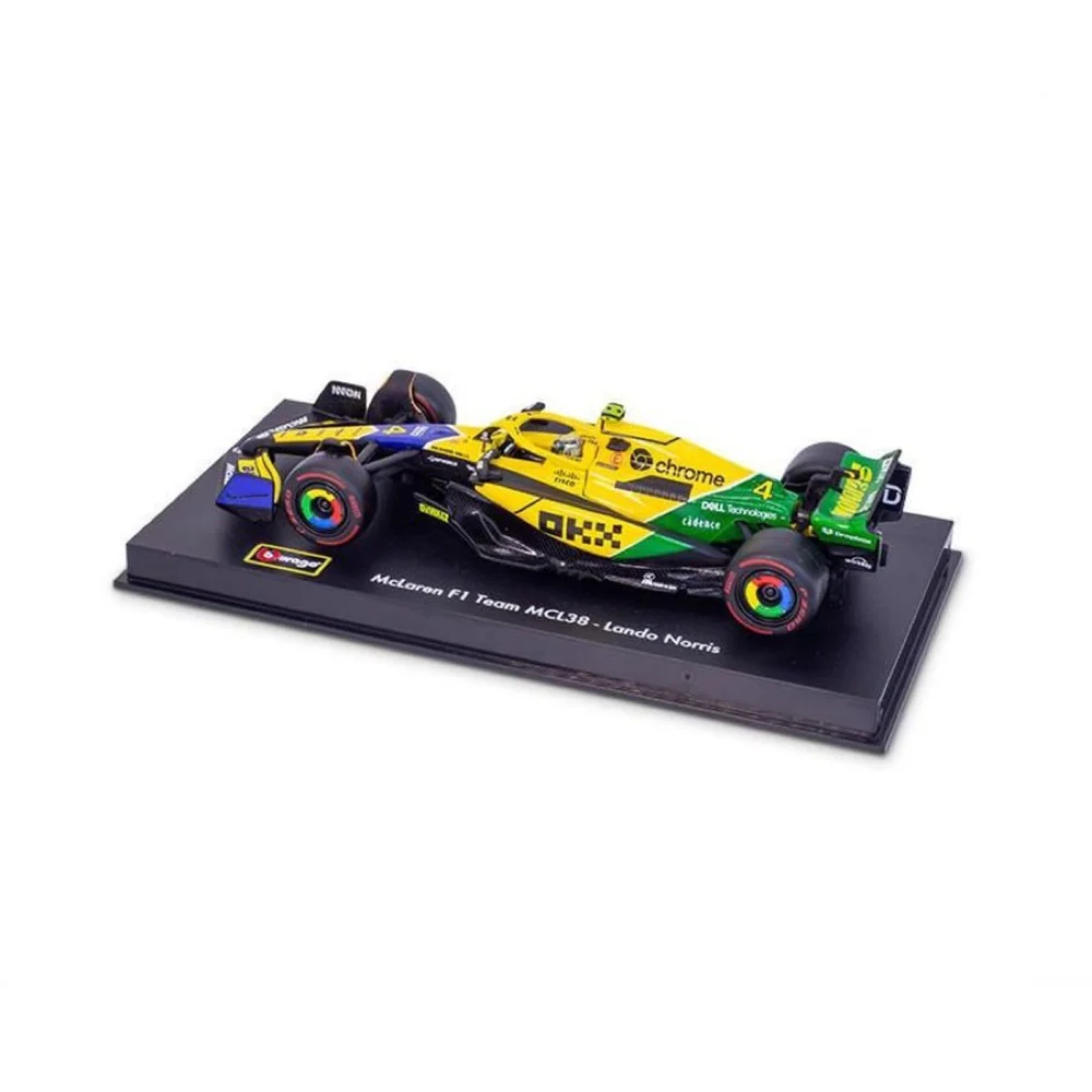 Bburago 01896 1/43 2024 McLaren F1 Senna Livery Driver No.81 Piastri with Helmet - Image 5