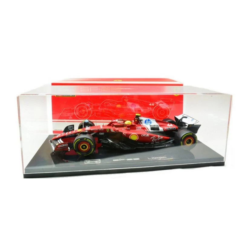 Bburago 16822H 1/18 Ferrari SF-25 No.44 Lewis Hamilton with Showcase - Image 10