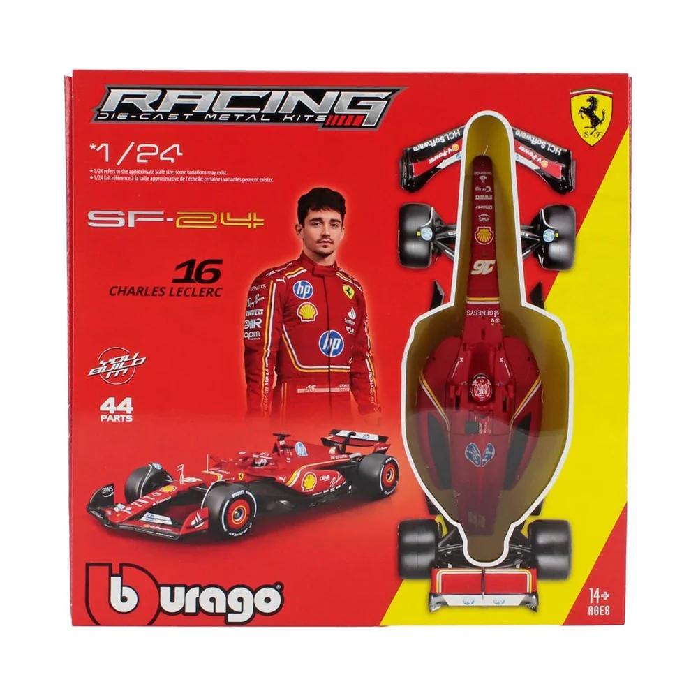 Bburago 26856 1/24 Ferrari SF-24 2024 No.16 Charles Leclerc Model Kit - Image 4