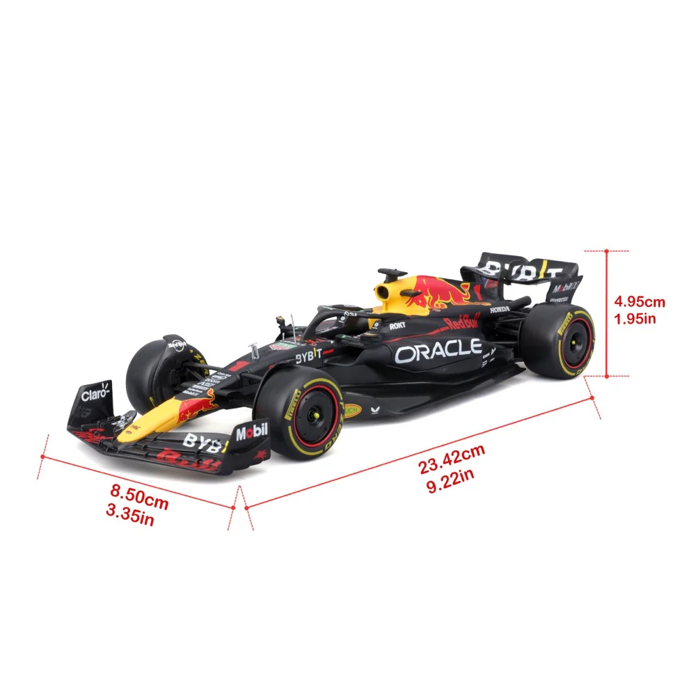 Bburago 28036 1/24 2023 Red Bull Racing RB19 with Verstappen Driver Figurine - Image 12