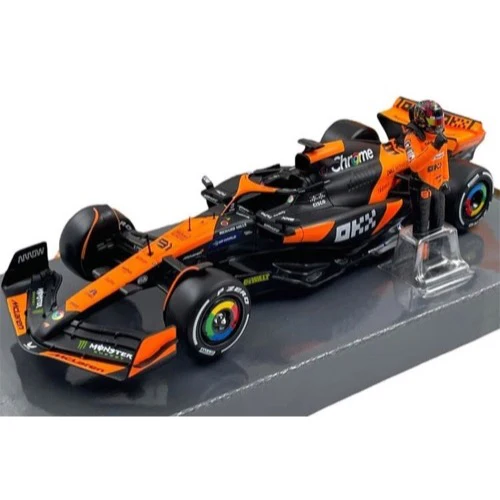 Bburago 28040P 1/24 McLaren MCL38 2024 No.81 Oscar Piastri with Figure - Image 7