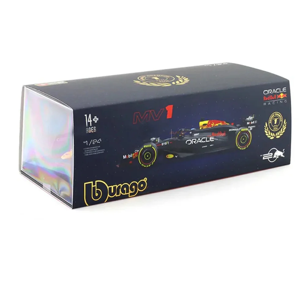 Bburago 28056V 1/24 Red Bull RB20 No.1 Max Verstappen with Helmet and Showcase - Image 6
