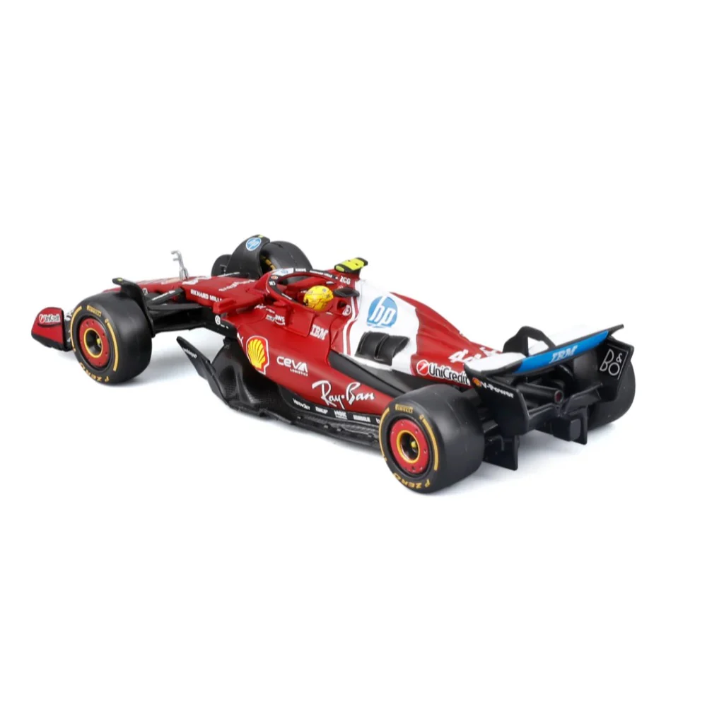 Bburago 36852H 1/43 Ferrari SF-25 No.44 Lewis Hamilton with Helmet and Showcase - Image 2