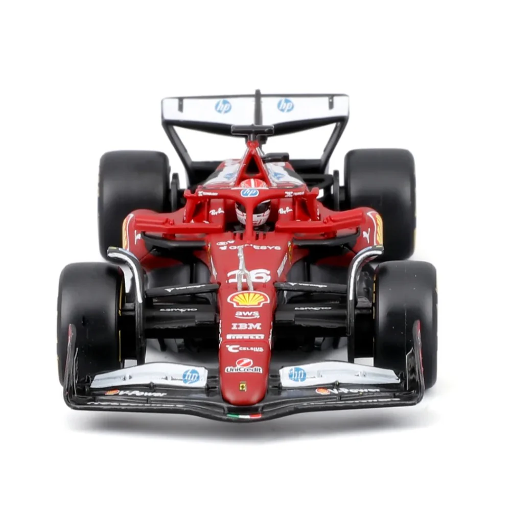 Bburago 36852L 1/43 Ferrari  SF-25 No.16 Charles Leclerc with Helmet and Showcase - Image 5