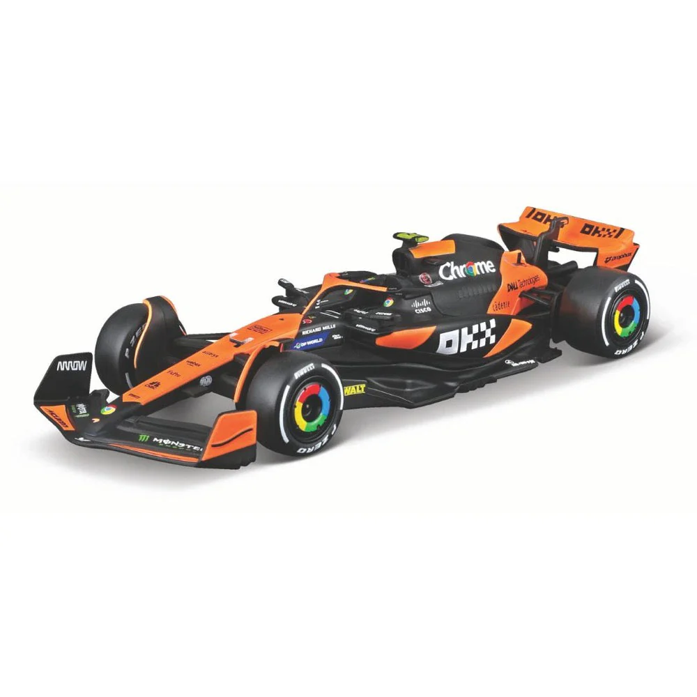Bburago 38215N 1/43 2024 F-1 McLaren MCL 38 No.4 Norris with Helmet