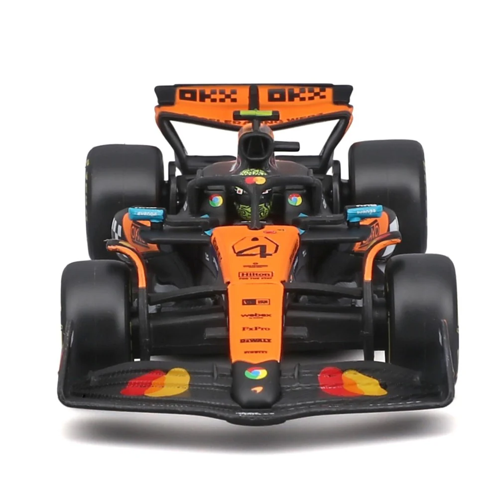 Bburago 38249N 1/43 McLaren MCL 39 No.4 Lando Norris with Helmet and Showcase - Image 4