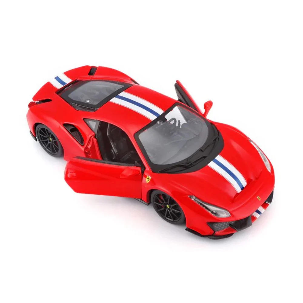 Bburago BUR-26026RED 1/24 2018 Ferrari 488 Pista Racing Red - Image 4