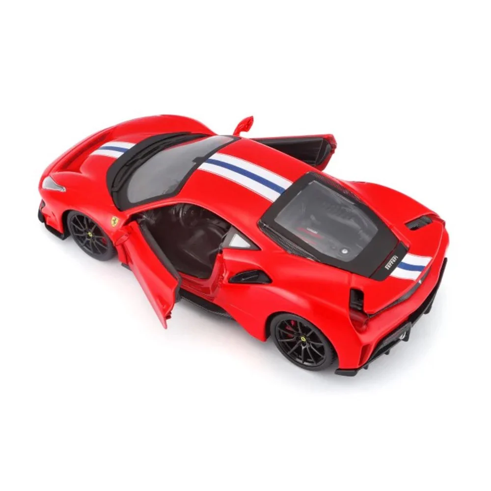 Bburago BUR-26026RED 1/24 2018 Ferrari 488 Pista Racing Red - Image 5