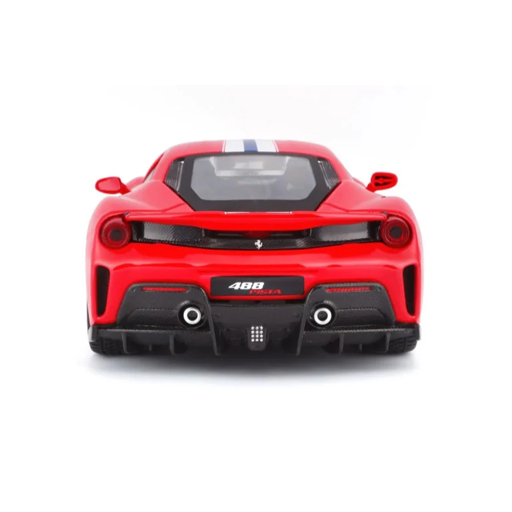 Bburago BUR-26026RED 1/24 2018 Ferrari 488 Pista Racing Red - Image 7