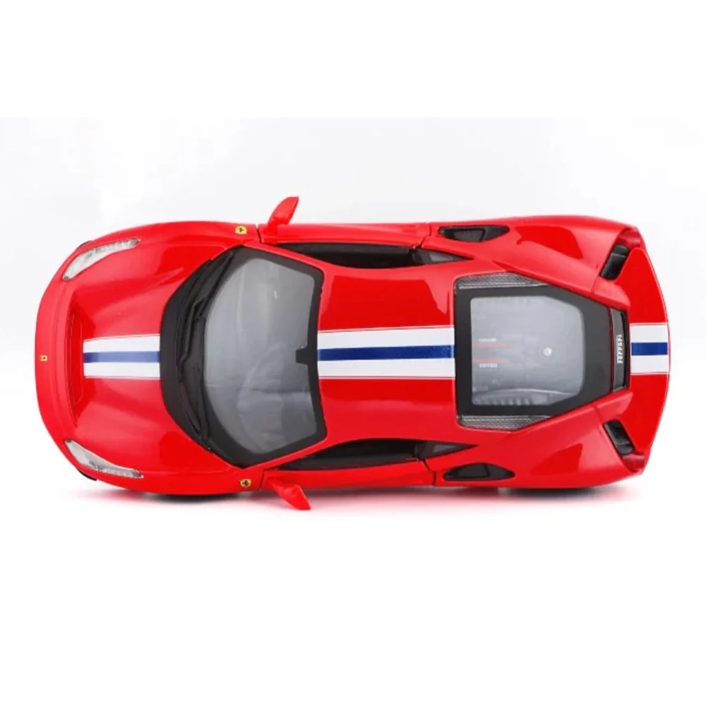 Bburago BUR-26026RED 1/24 2018 Ferrari 488 Pista Racing Red - Image 8