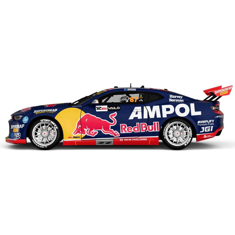 Biante B18C24G 1/18 Chevrolet Camaro Red Bull AMPOL Racing Vailo Adelaide 500 Brown No.87 Championship Winner Diecast Car - Image 3