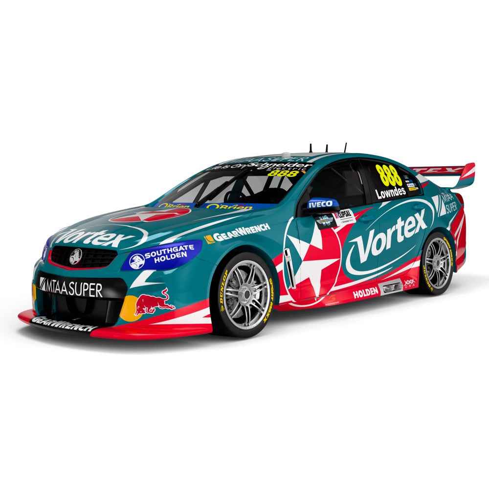 Biante B43H16L 1/43 Holden VF Commodore Team Vortex Craig Lowndes No.888 2016 Clipsal 500 Race 1 Record Breaking 251 Round Starts - Image 3
