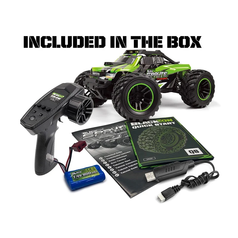 Blackzon 540289 Spryte MT Turbo 1/20 4WD Monster Truck Green - Image 7