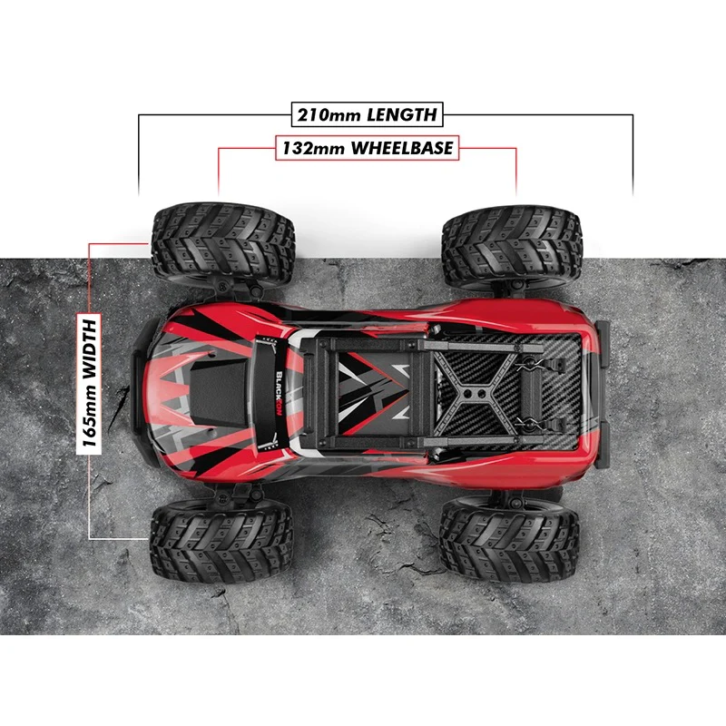 Blackzon 540290 Spryte MT Turbo 1/20 4WD Monster Truck Red - Image 5