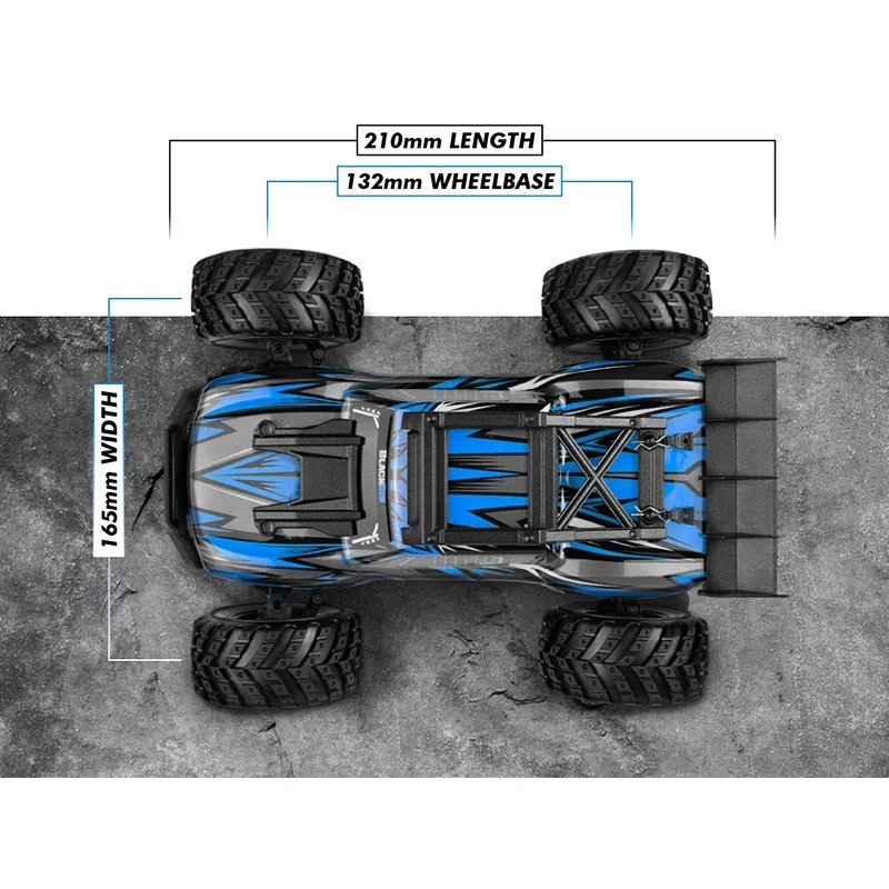 Blackzon 540292 Spryte ST Turbo 1/20 4WD Monster Truck Blue - Image 6