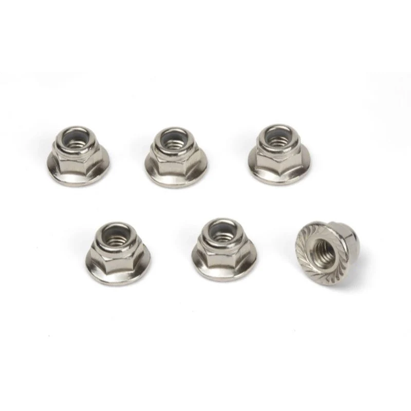 Blackzon 540453 M4 Flanged Lock Nuts 6pcs