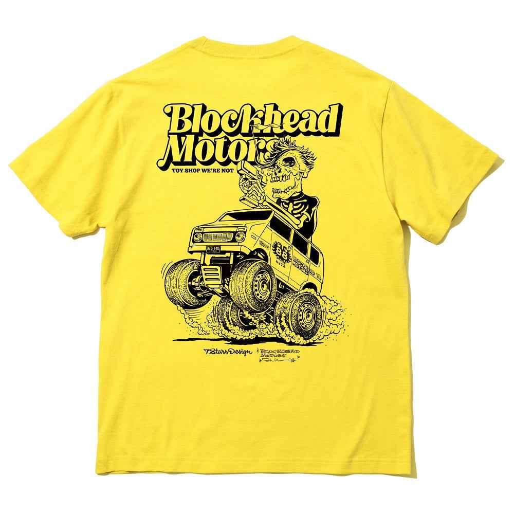 Blockhead Motors 7Stars Design X Blockhead Motors 3rd Anniversary T-Shirt Yellow L