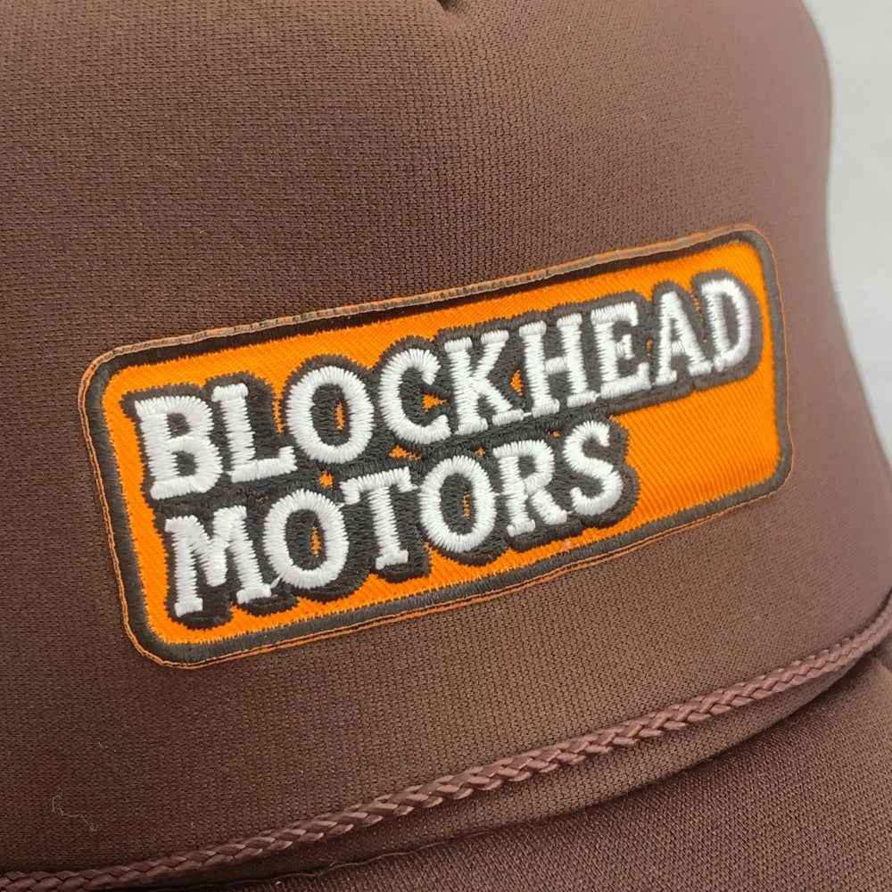 Blockhead Motors Blockhead Motors Mesh Cap 02 Embroidered Logo brown - Image 3