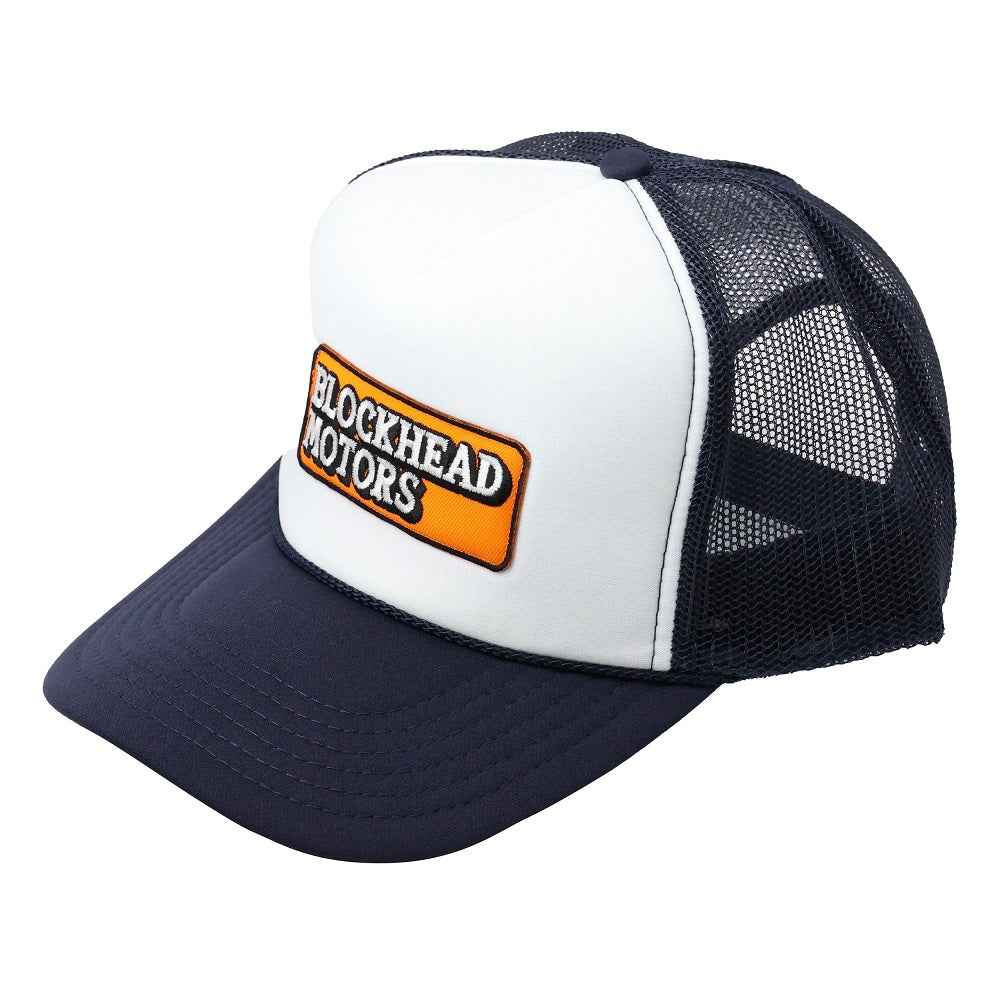 Blockhead Motors Blockhead Motors Mesh Cap Embroidered Logo Royal Blue - Image 3