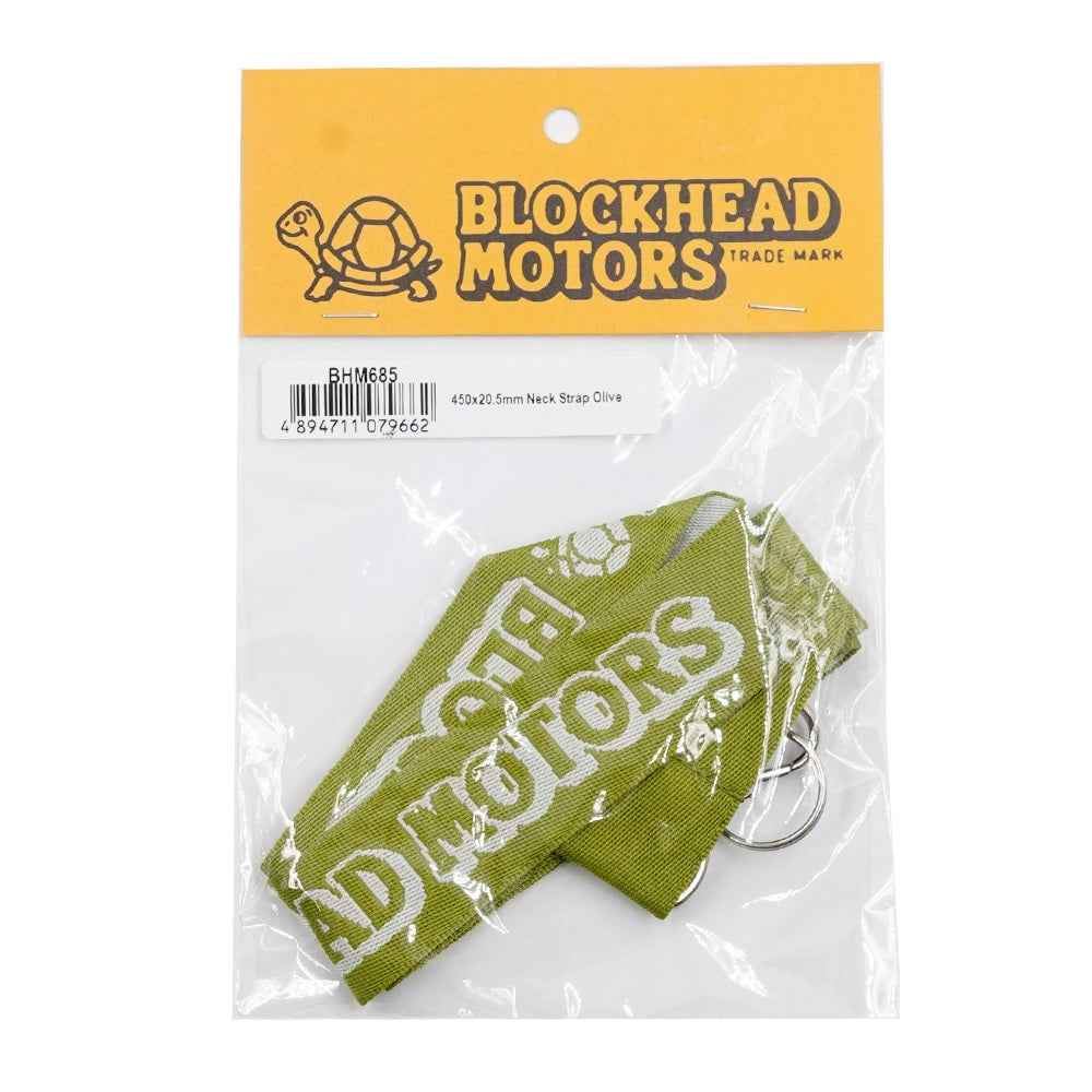Blockhead Motors Blockhead Motors Neck Strap Olive - Image 3