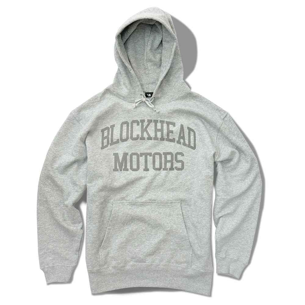 Blockhead Motors College Logo Gray Hoodie XXL