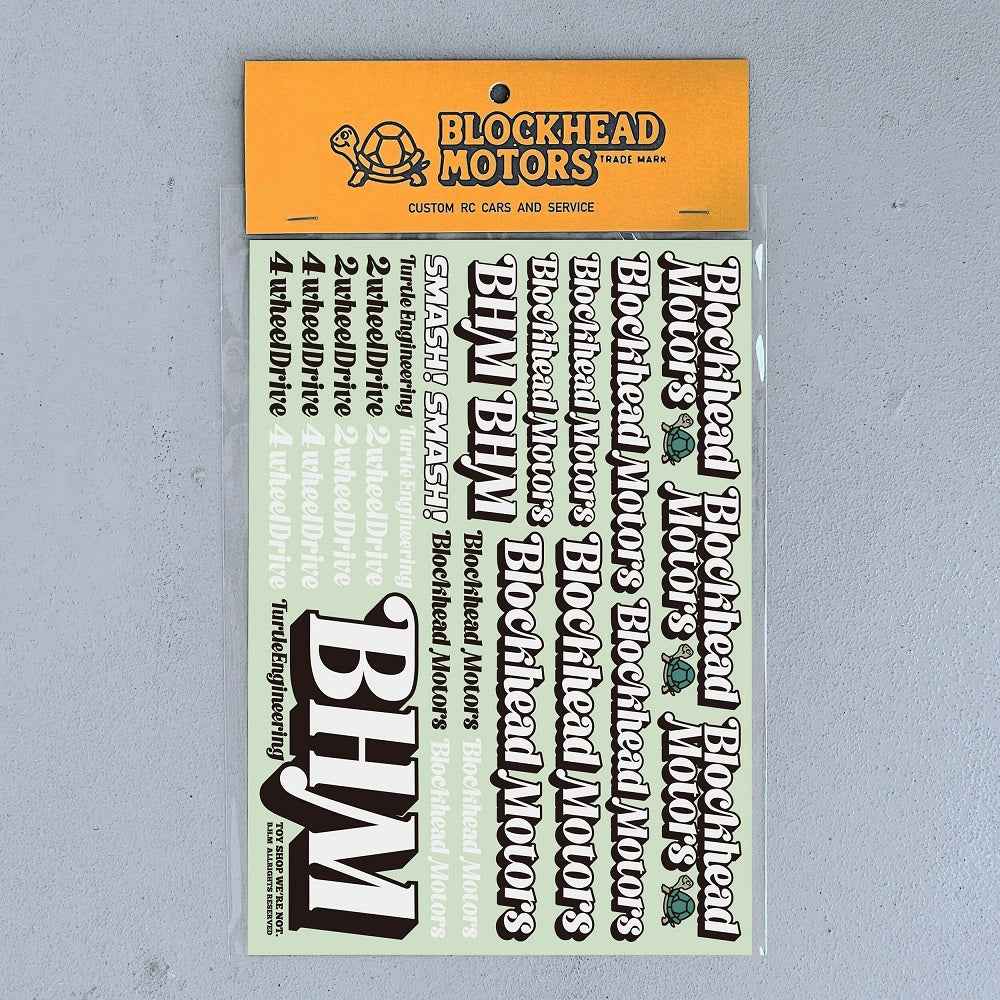 Blockhead Motors Script Logo Decals - Image 3