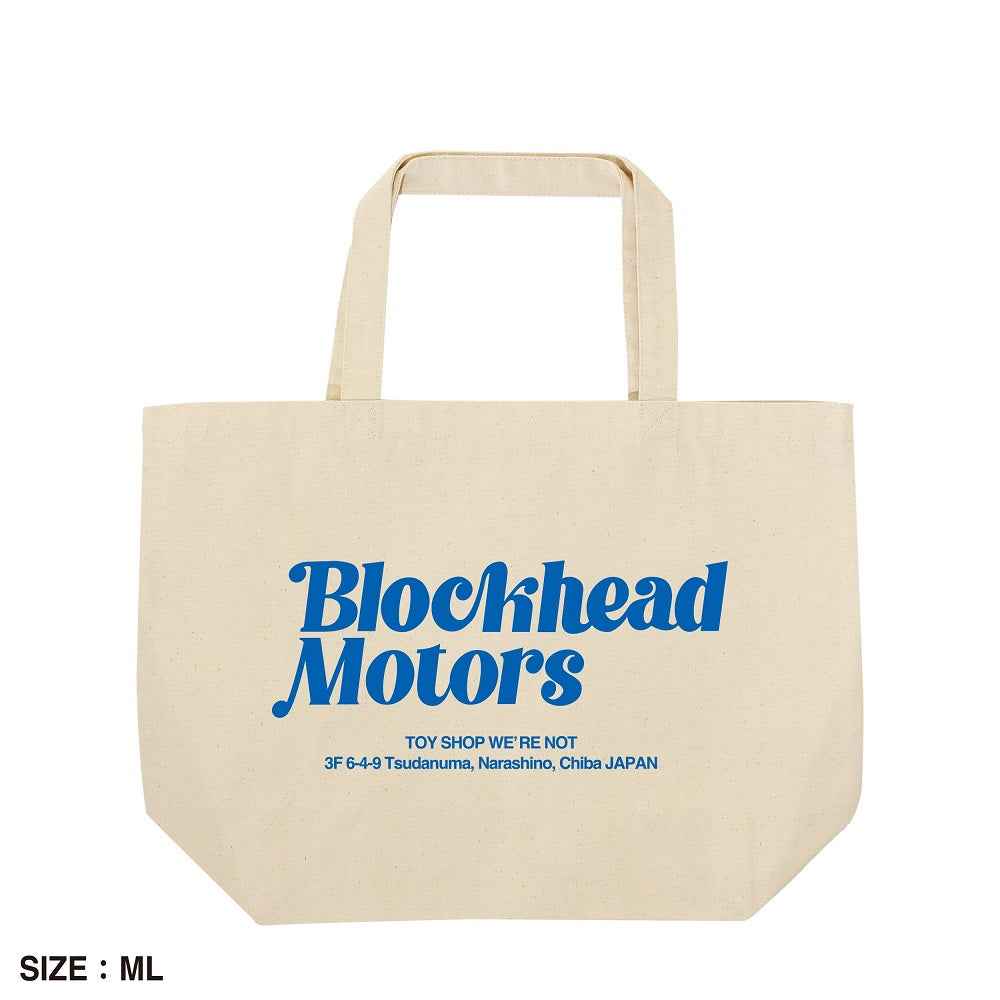 Blockhead Motors Standard Tote Bag Natural ML