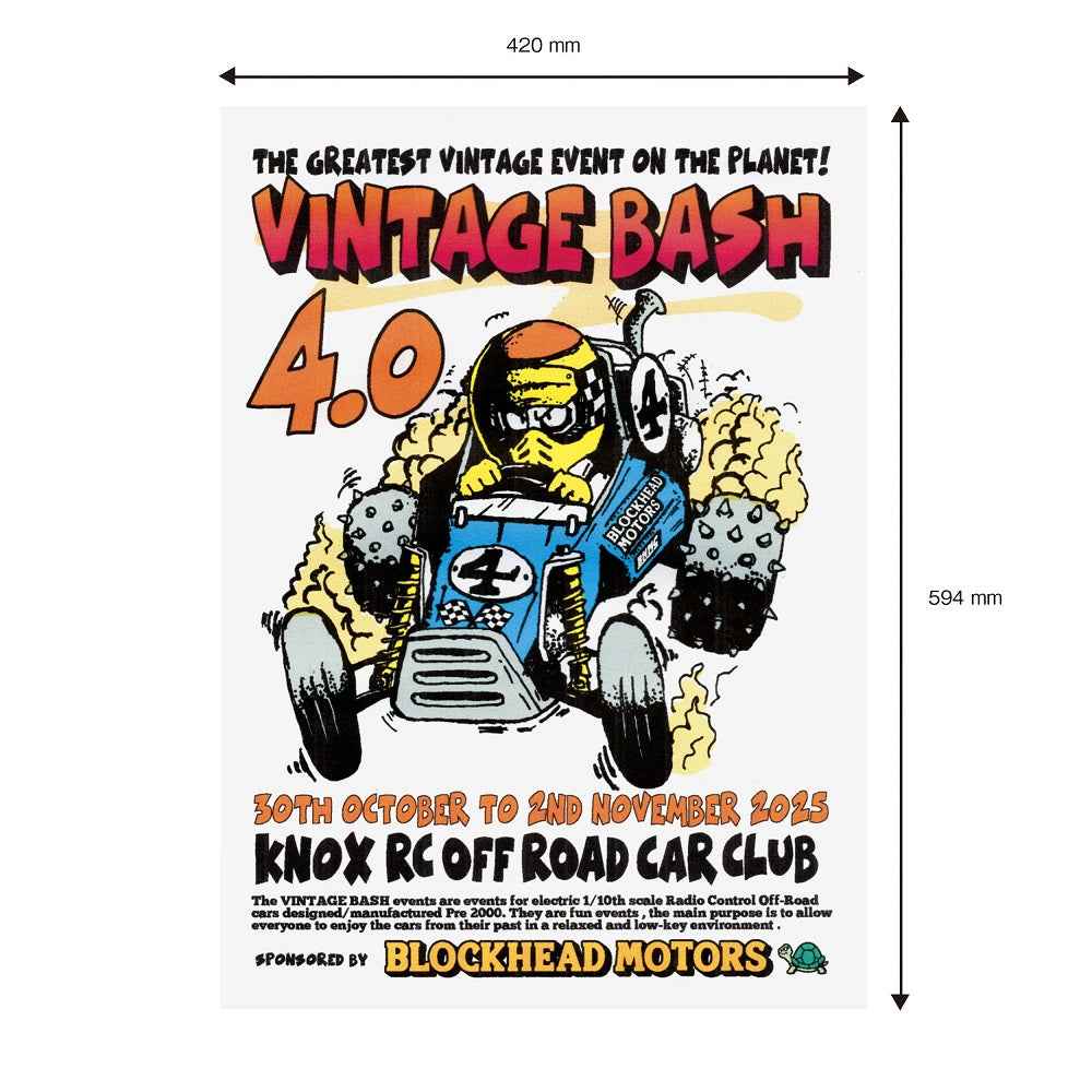 Blockhead Motors Vintage Bash 4.0 Poster - Image 2
