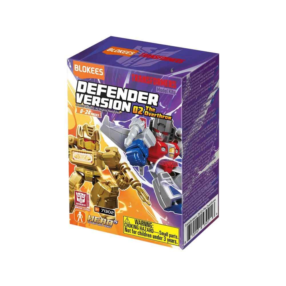 Blokees 71302 Transformers Defender Version 02 The Overthrow Blind Box (1 Random Figure)