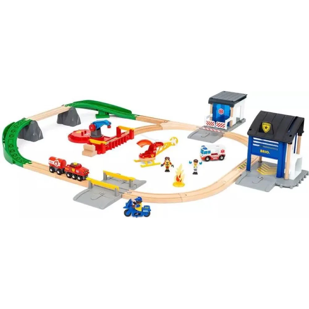 BRIO 36025 Rescue Team Train Set 44pc - Image 2
