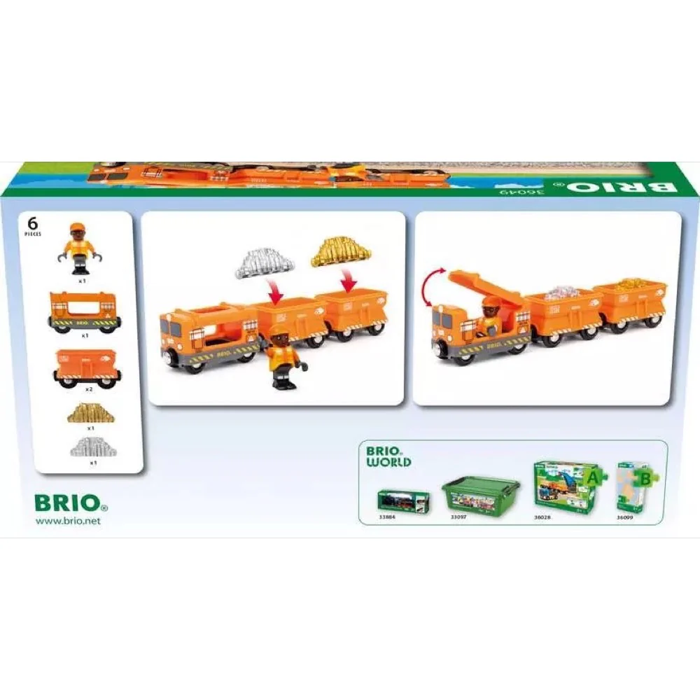 BRIO 36049 Gold Cargo Train 6 pc - Image 4