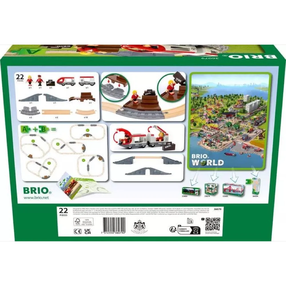 BRIO 36079 Starter Travel Train Set 22 pc - Image 4