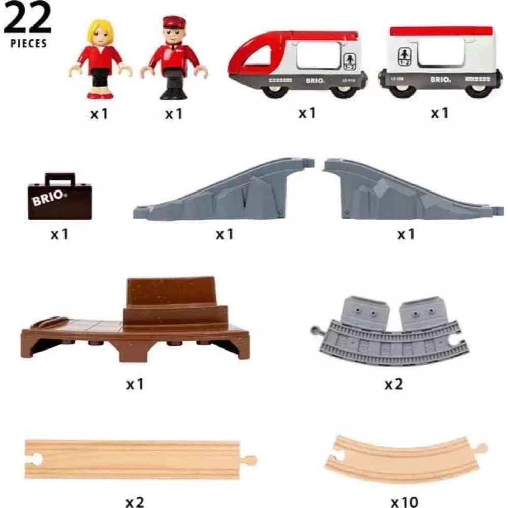 BRIO 36079 Starter Travel Train Set 22 pc - Image 9