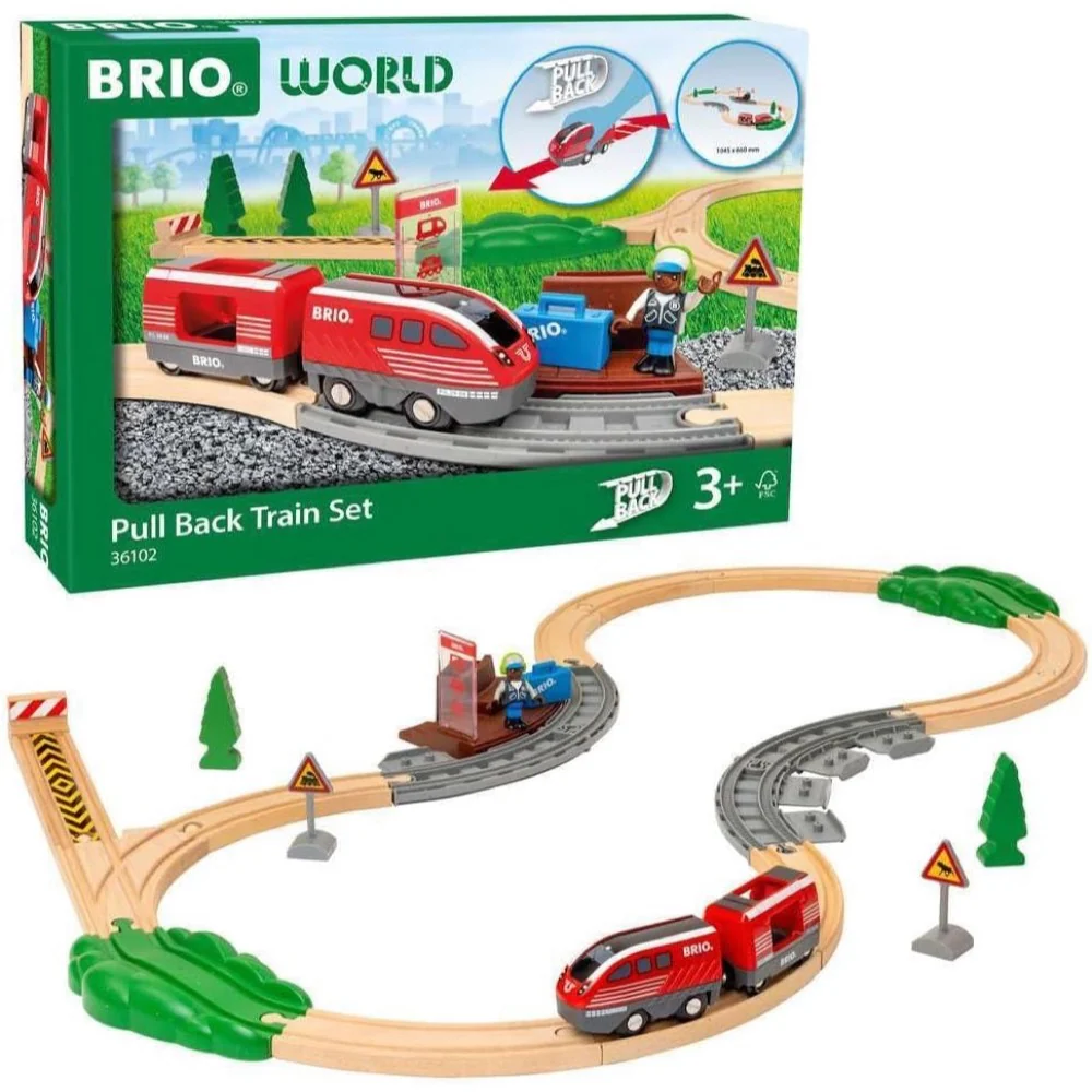 BRIO 36102 Pullback Train Set - Image 7