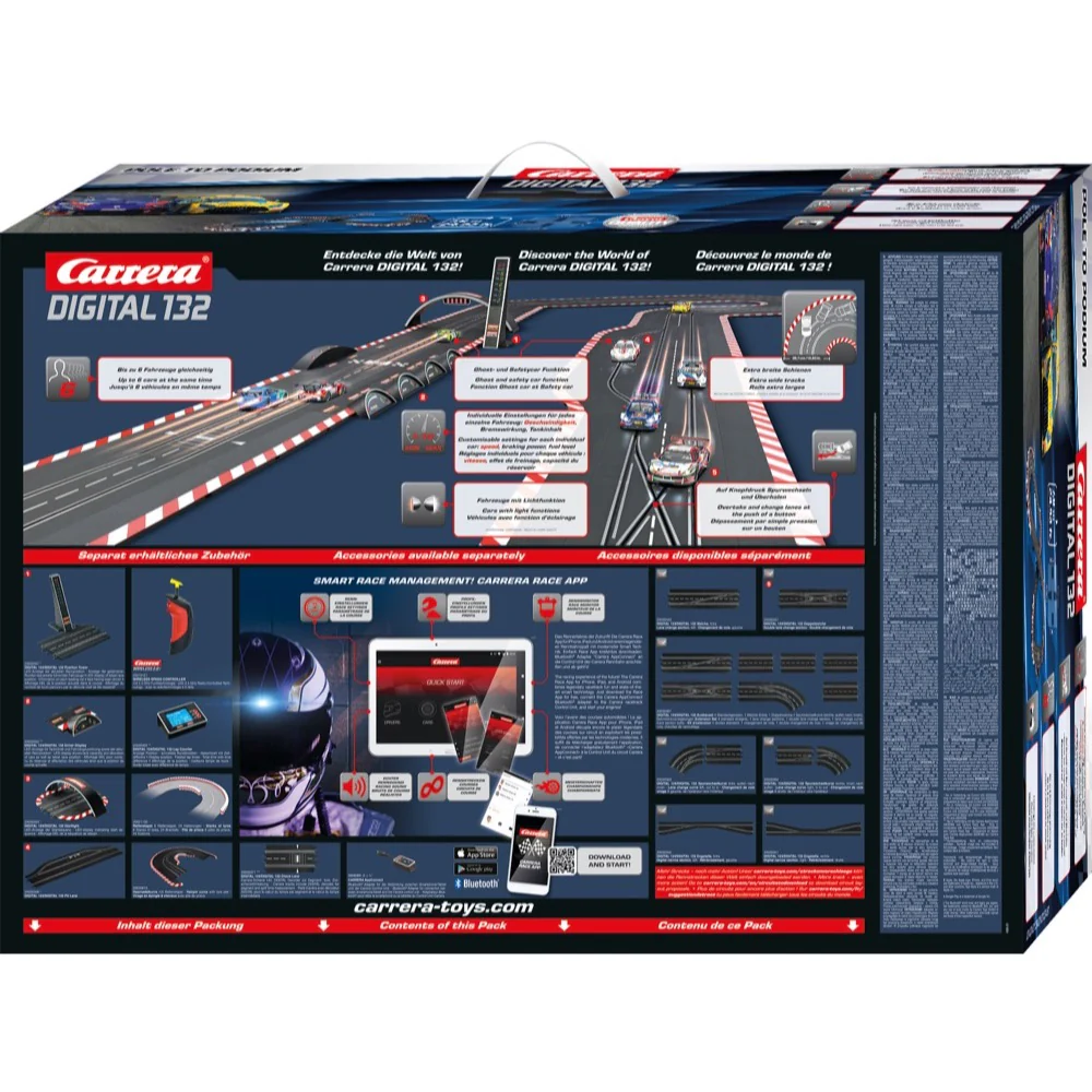 Carrera 30038 Pole to Podium Digital 132 Slot Car Set with Wireless 2.0 Controllers - Image 8
