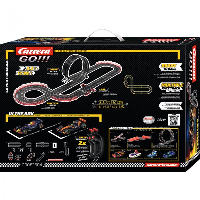 Carrera 62604 GO!!! F-1 Super Formula Slot Car Set - Image 6
