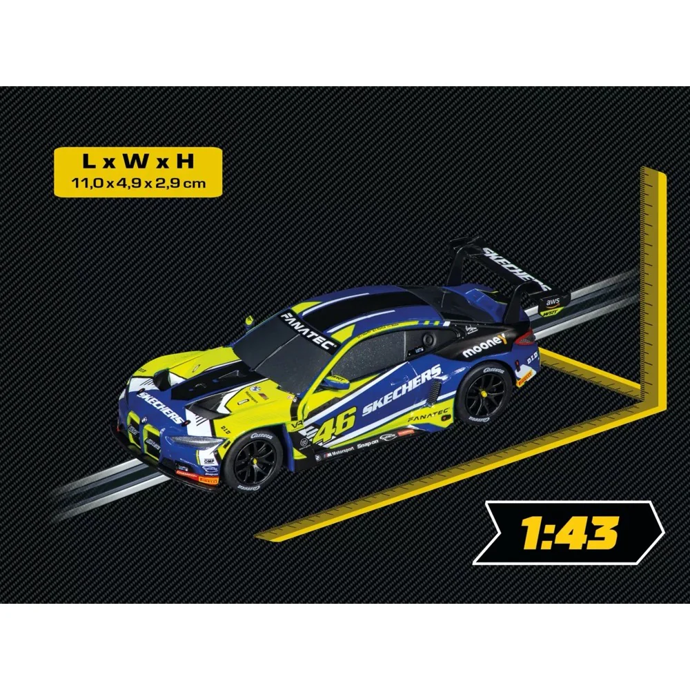 Carrera 64246 Go!!! BMW M4 GT3 Valentino Rossi Slot Car - Image 3