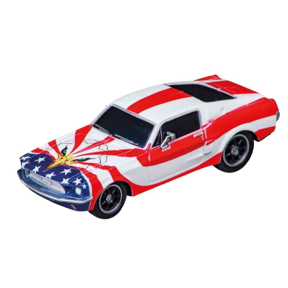 Carrera 64289 GO!!! Ford Mustang 1967 Stars 'n Stripes Slot Car - Image 2