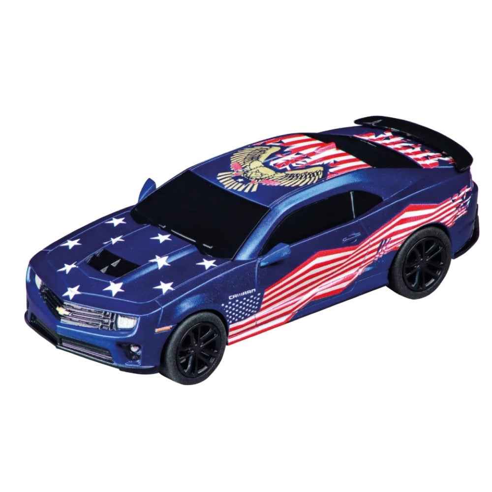 Carrera 64290 GO!!! Chevrolet Camaro Stars 'n Stripes Slot Car - Image 2